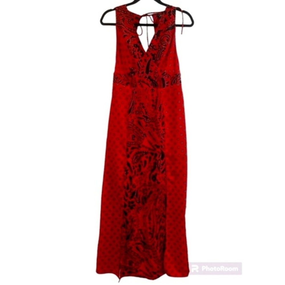 Topshop sleeveless dress with slits